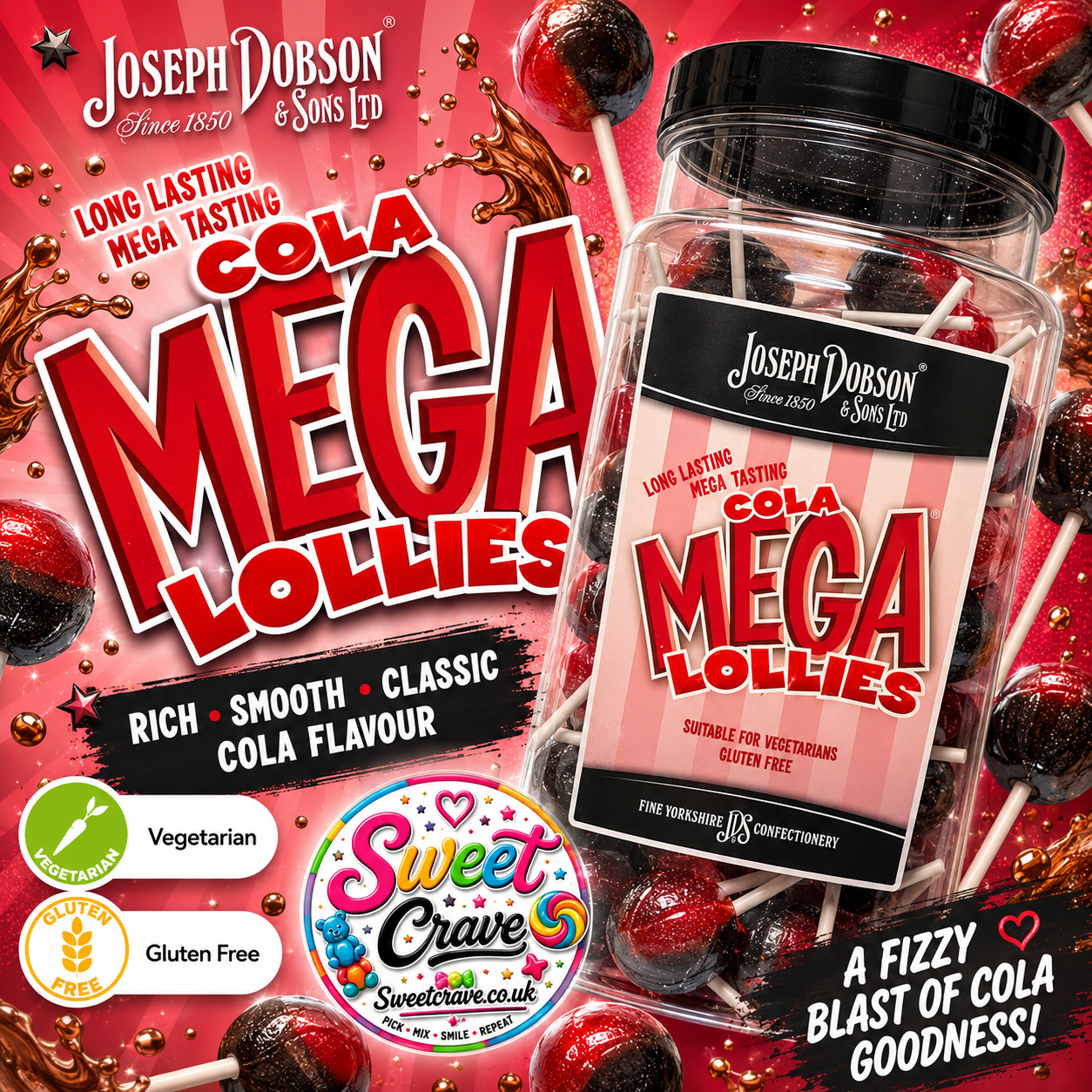 Cola MEGA Lollies X5
