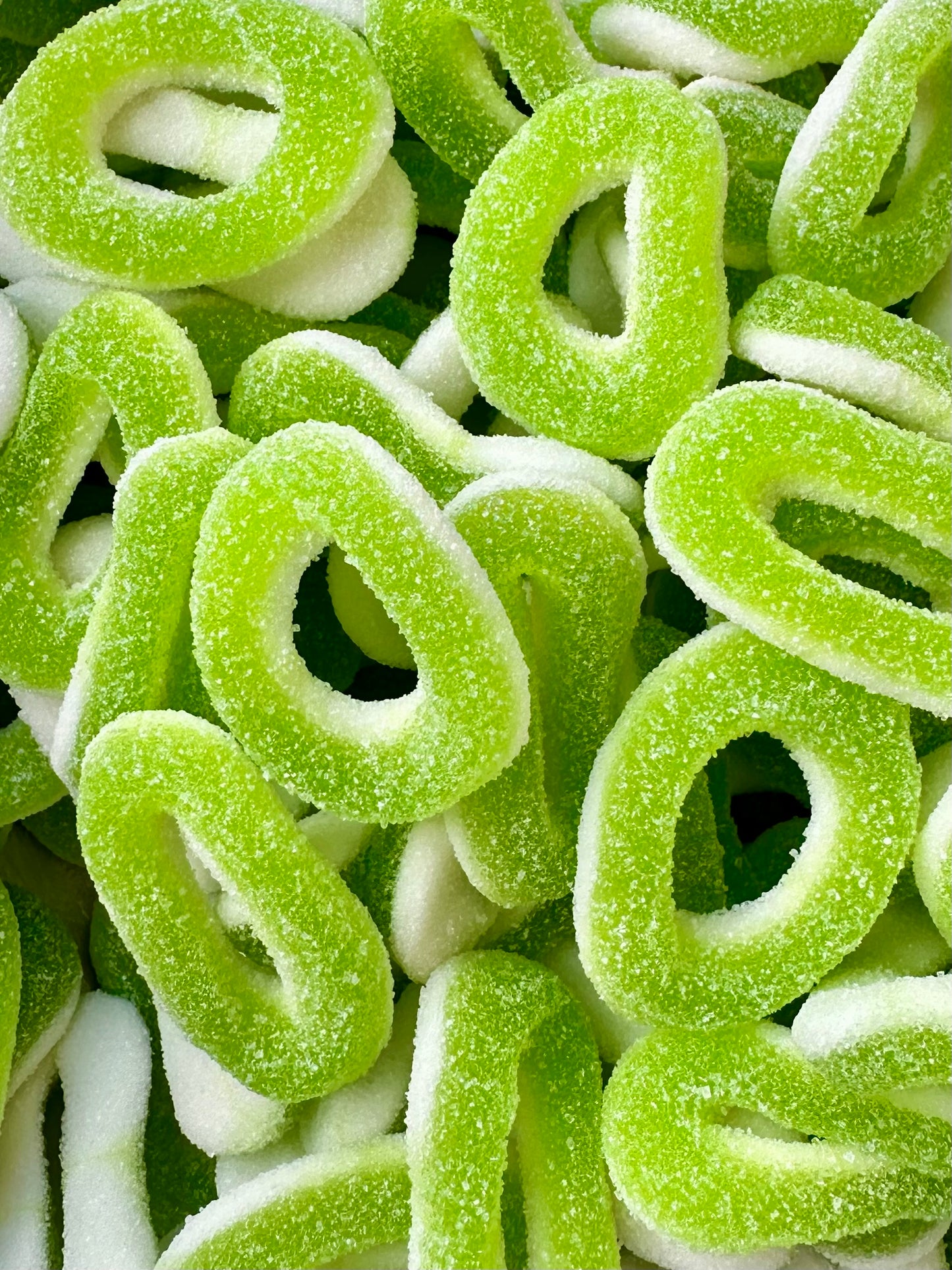100g Fizzy Apple Rings