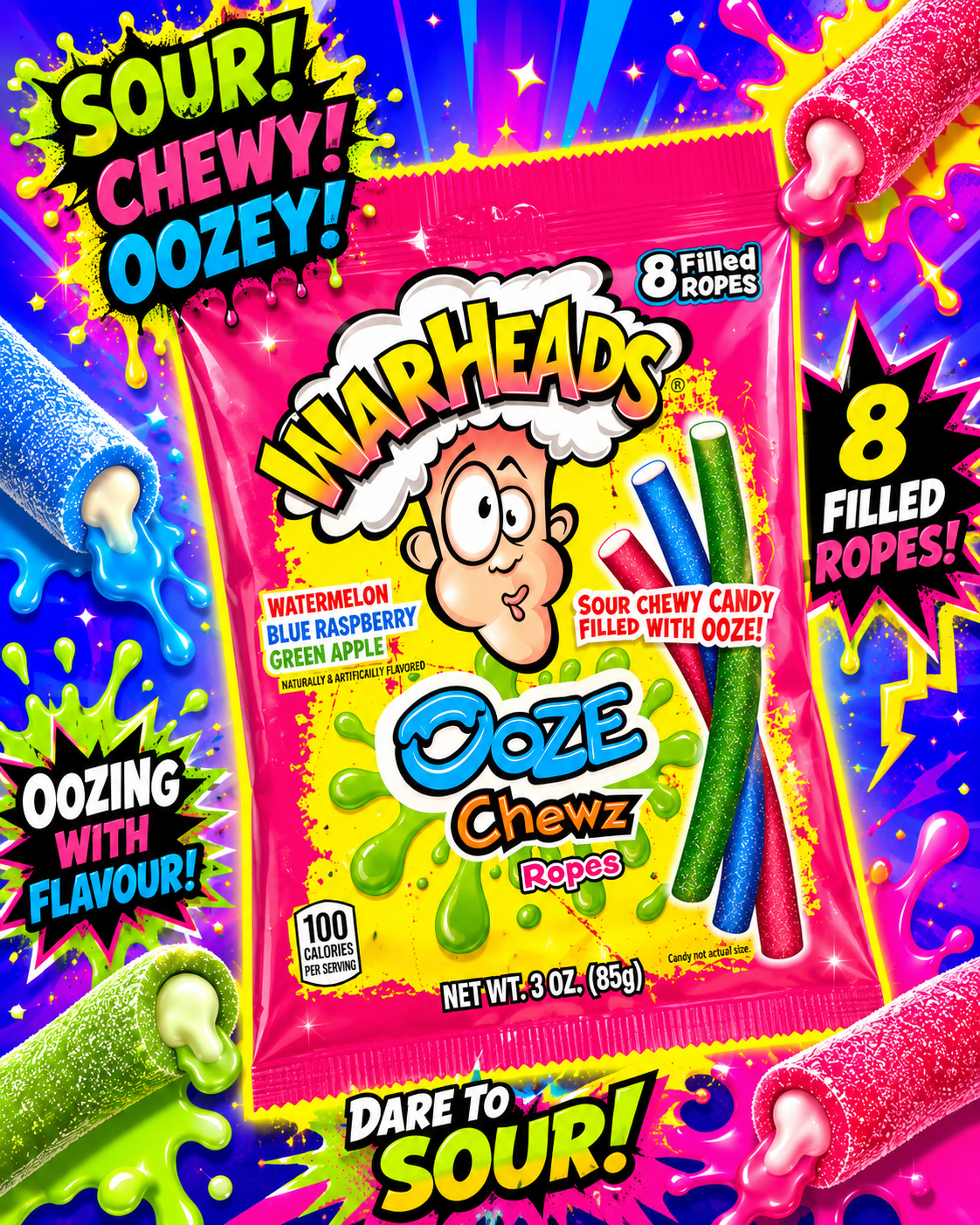 X1 Packet Warhead Ooze Chewz ( Mexican import )