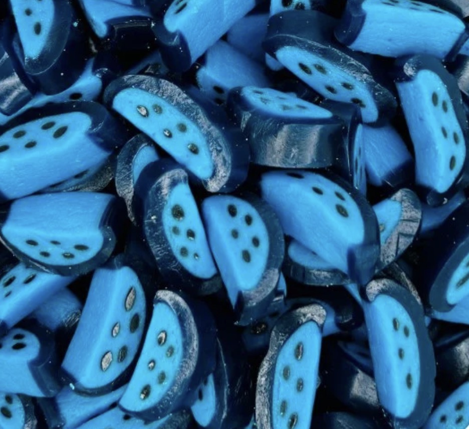 100g Peelable Blue Raspberry Slices
