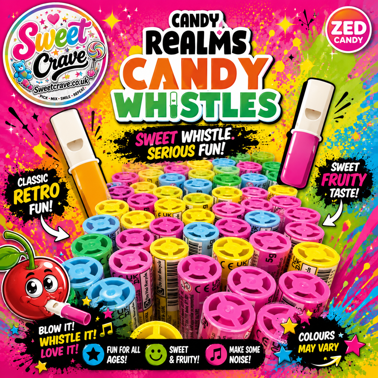 Candy Whistles β 5 Random Flavours