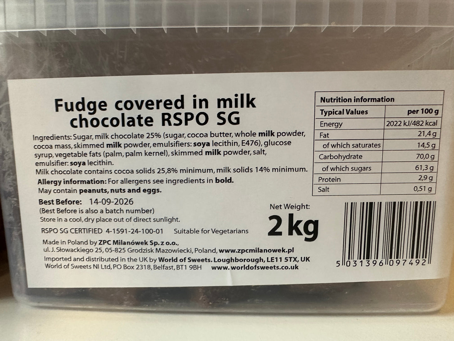 Chocolate Covered Fudge