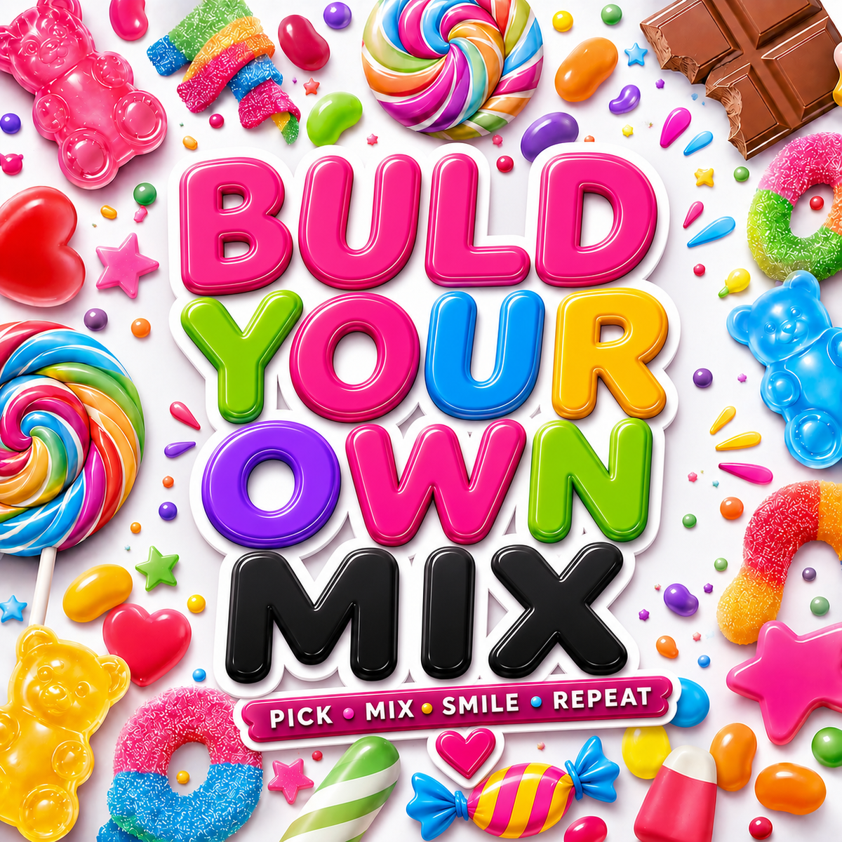 BUILD YOUR OWN PICK 'N' MIX  🍭✨