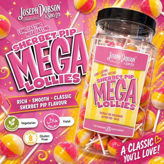 Sherbet Pip MEGA Lollies X5