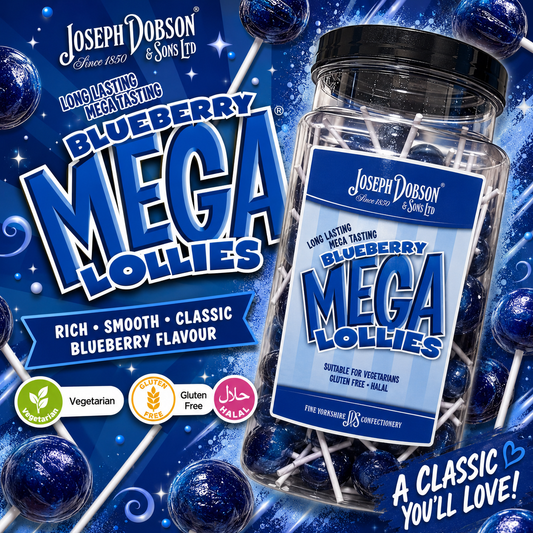 Blueberry MEGA Lollies X5