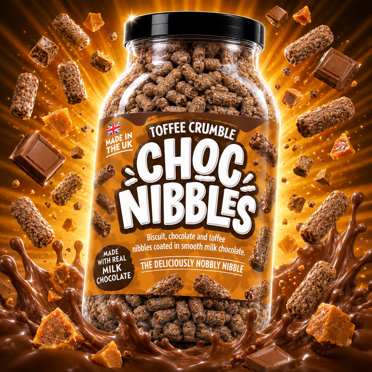 Toffee Crumble Chocolate Nibbles