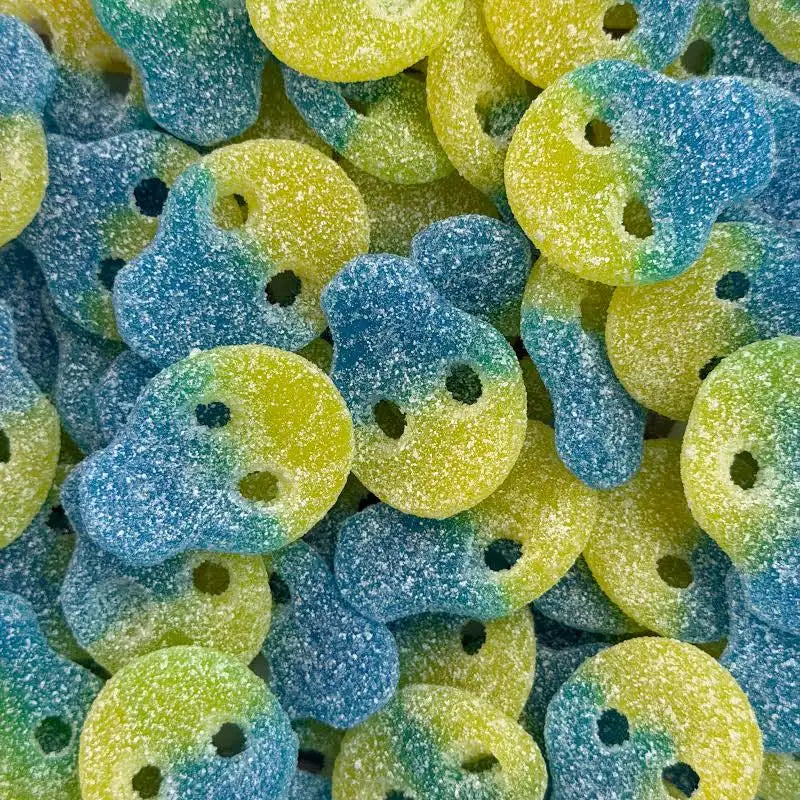 100g Fizzy Blue & Yellow Skulls