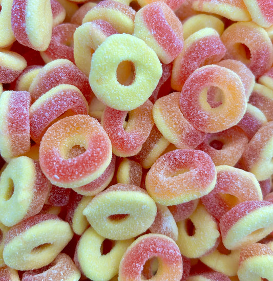 100g Foam Peach Rings